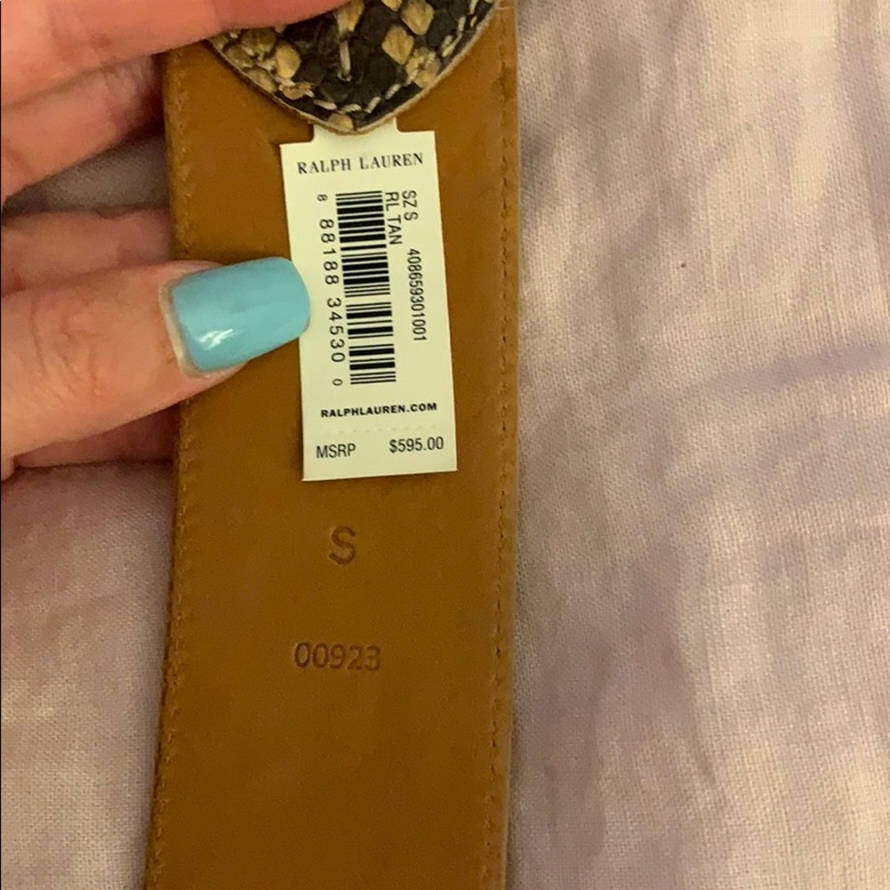 Ralph Lauren Python Belt - Picture 4 of 4